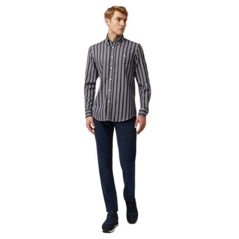 Harmont & Blaine Camicia casual Camicia Uomo a maniche lunghe con righe Blu bianco - Francavilla Moda